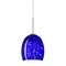 Besa Lighting Lucia Cord Pendant, Blue Cloud, Satin Nickel Finish, 1x75W Incandescent 1JT-169786-SN - alternate 1